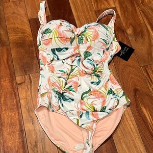 Tropical Floral Women's One Piece Swimsuit